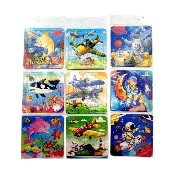 Játék 3db-os puzzle csomag 14x14cm 72564