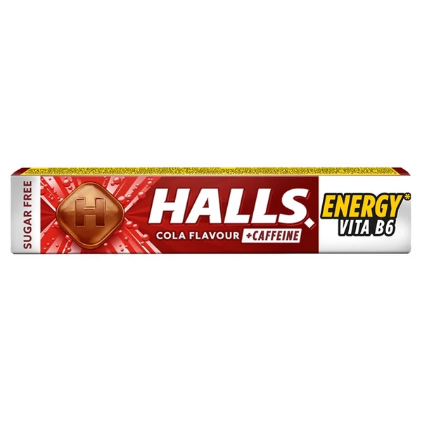 Halls energy 32 cola ízű töltetlen keménycukorka 32g
