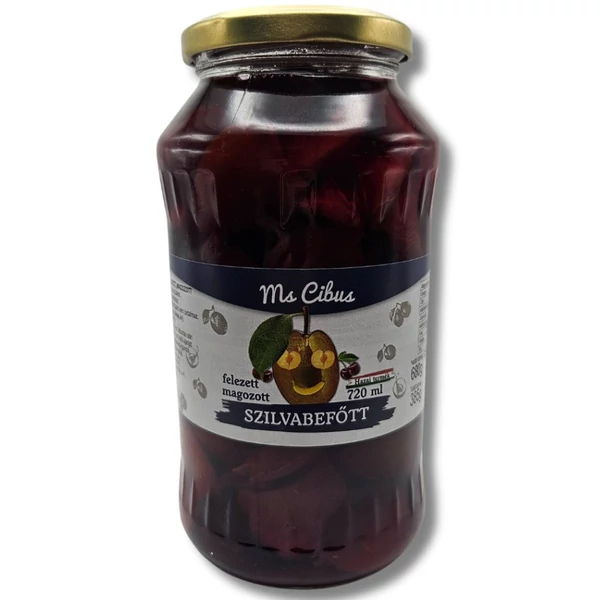 Mr. Cibus felezett szilvabefőtt 720ml 680g/385g