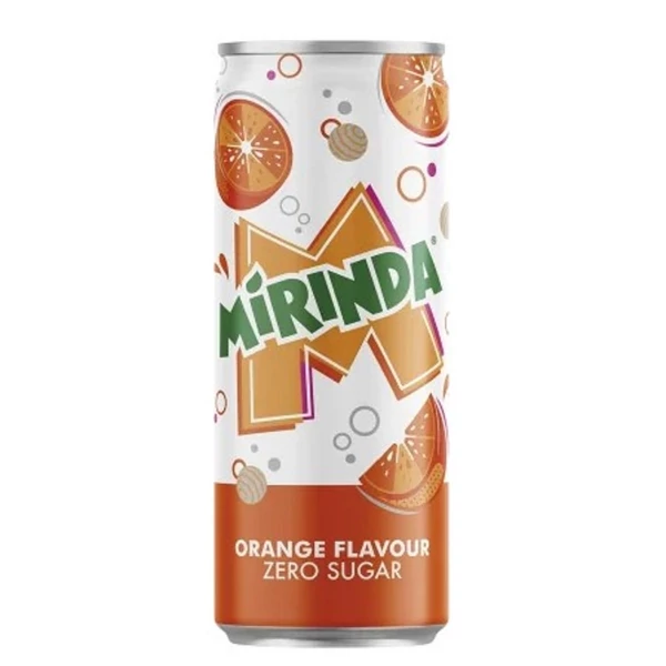 Mirinda zero narancs ízű üdítőital 0,33 L DRS