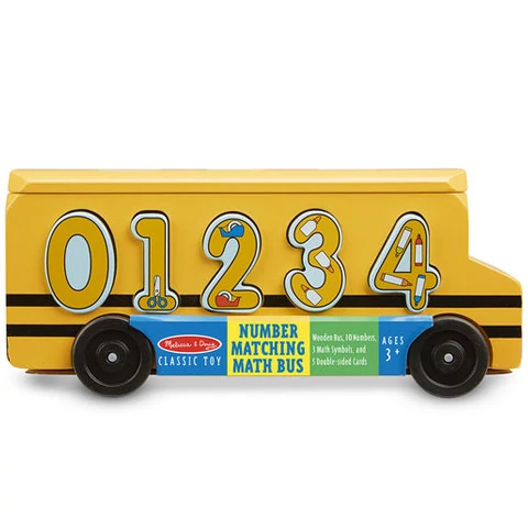 Fa formarendező iskolabusz számokkal - Melissa & Doug