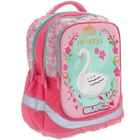 Must: Hattyús ergonómikus iskolatáska, hátizsák 30x16x42cm