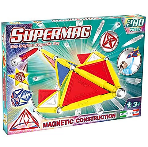 Supermag: Tags Primary 200db-os mágneses építőjáték szett panelekkel