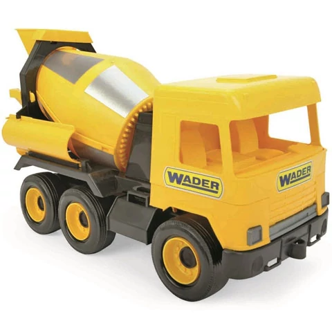 Middle Truck: Betonkeverő autó 43cm sárga - Wader