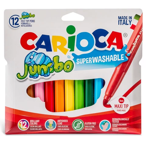 Jumbo filctollszett tárolóban 12db - Carioca