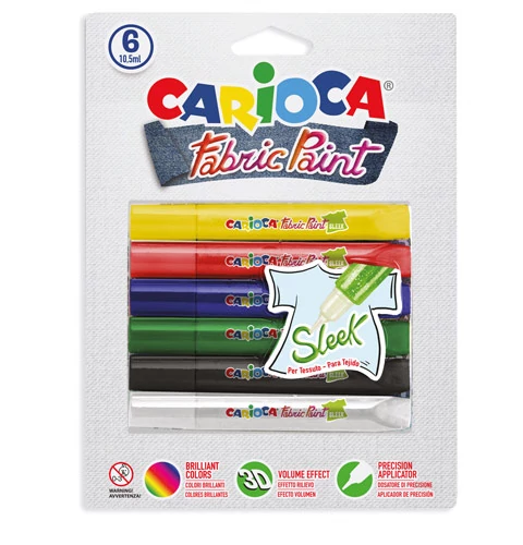 3D Neon textil festék szett 6db-os