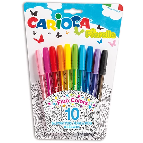 Fiorella színes golyóstóll 10 db-os készlet - Carioca