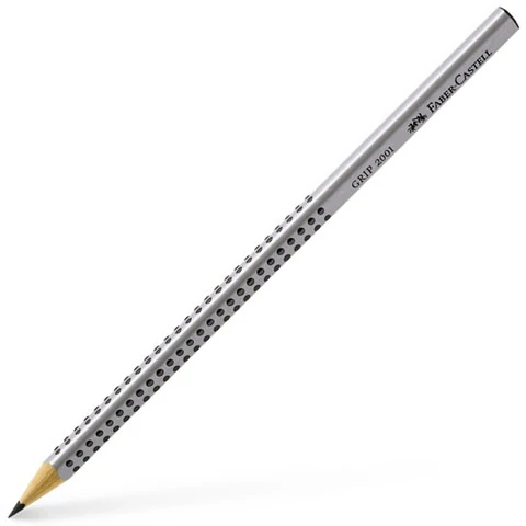Faber-Castell: Grip grafit ceruza H ezüst