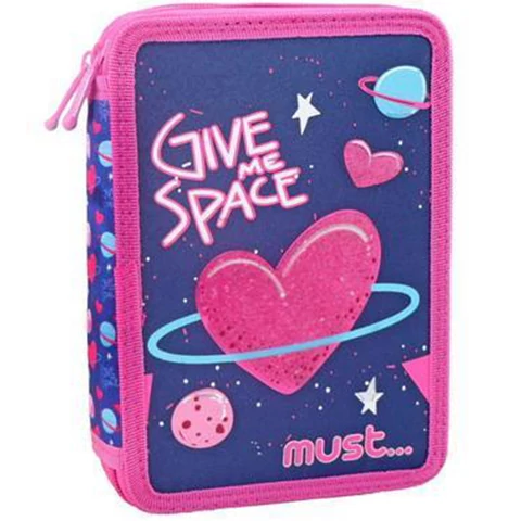 Space Heart kihajtható töltött tolltartó