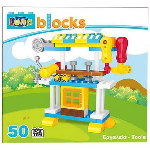 Blocks Barkácsasztal építőjáték szett 50db-os
