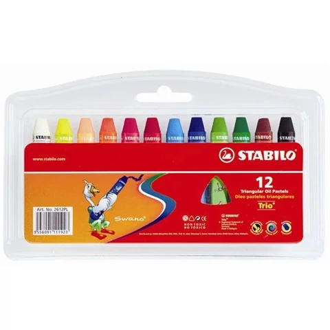 Stabilo: Trio olajpasztell kréta szett 12db-os