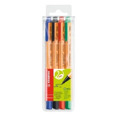 Stabilo: GREENpoint rostirón 0,8mm-es 4db-os szett