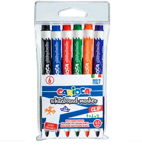 Carioca Whiteboard táblafilc szett 4,5mm 6db-os