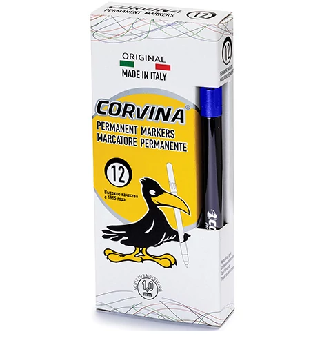 Corvina Permanent kék alkoholos tűfilc 1mm 1 db - Carioca