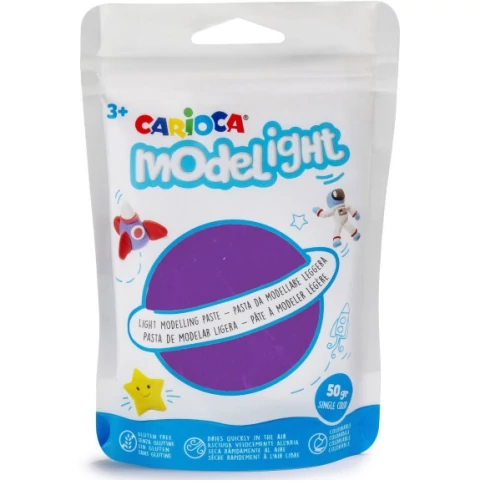 Modelight 50g-os lila gyurma - Carioca