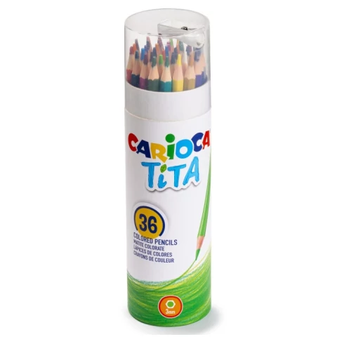 Tita 36db-os színes ceruza szett henger tokban - Carioca