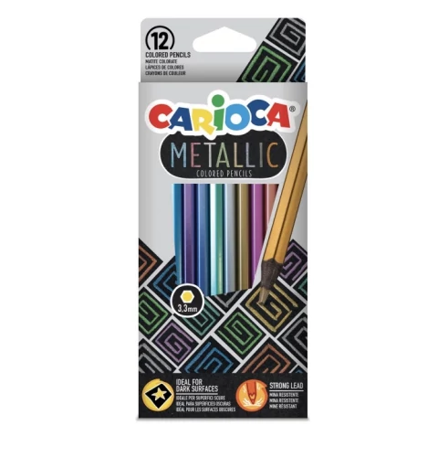 Metallic 12db-os szenes ceruza szett - Carioca