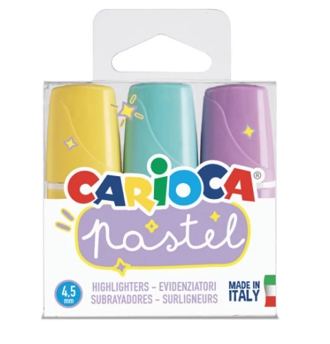 Pasztell Mini 3db-os szövegkiemelő szett - Carioca