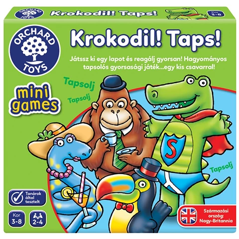 Krokodil! Taps! mini társas kártyajáték