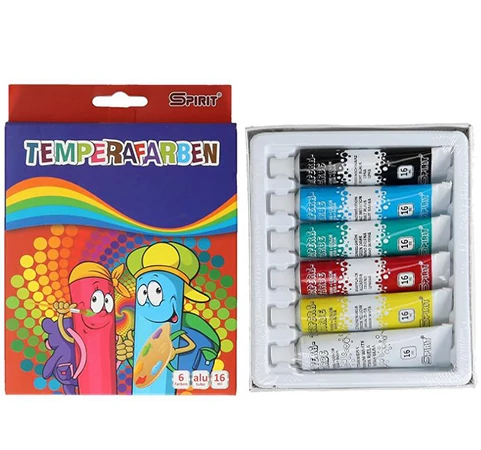 Színes tempera készlet 6x16ml