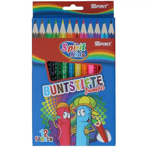 Spirit: Jumbo háromszögletű színesceruza 12db-os szett