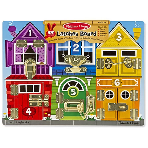 Zárak és reteszek készségfejlesztő fajáték - Melissa & Doug