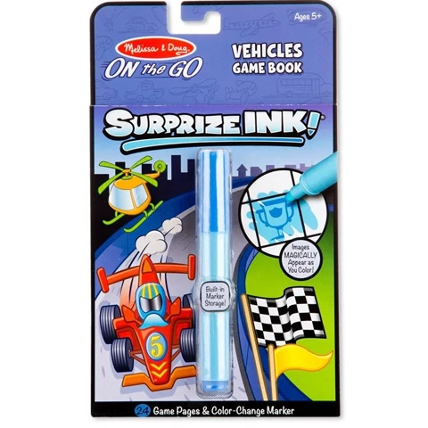 Járművek úti színezőfüzet varázstollal- Melissa&Doug