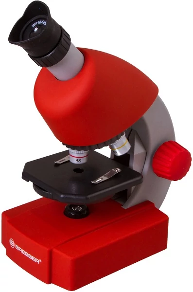 Bresser Junior 40x-640x mikroszkóp, piros - 70122