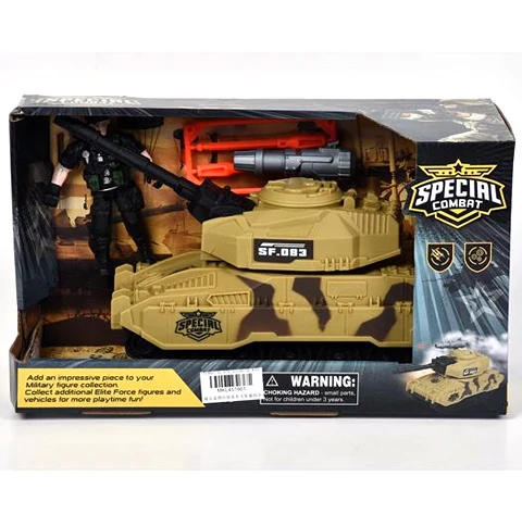 Special Combat terepmintás tank akció figurával 26cm-es