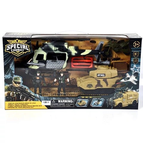 Special Combat akció figurák harci járművekkel játékszett