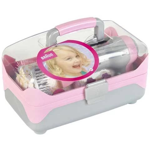 Braun szépségtáska játék hajszárítóval - Klein Toys