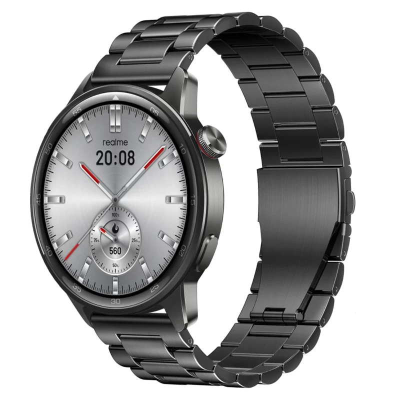 Realme Watch S2 okosóra acél pánttal (steal strap)