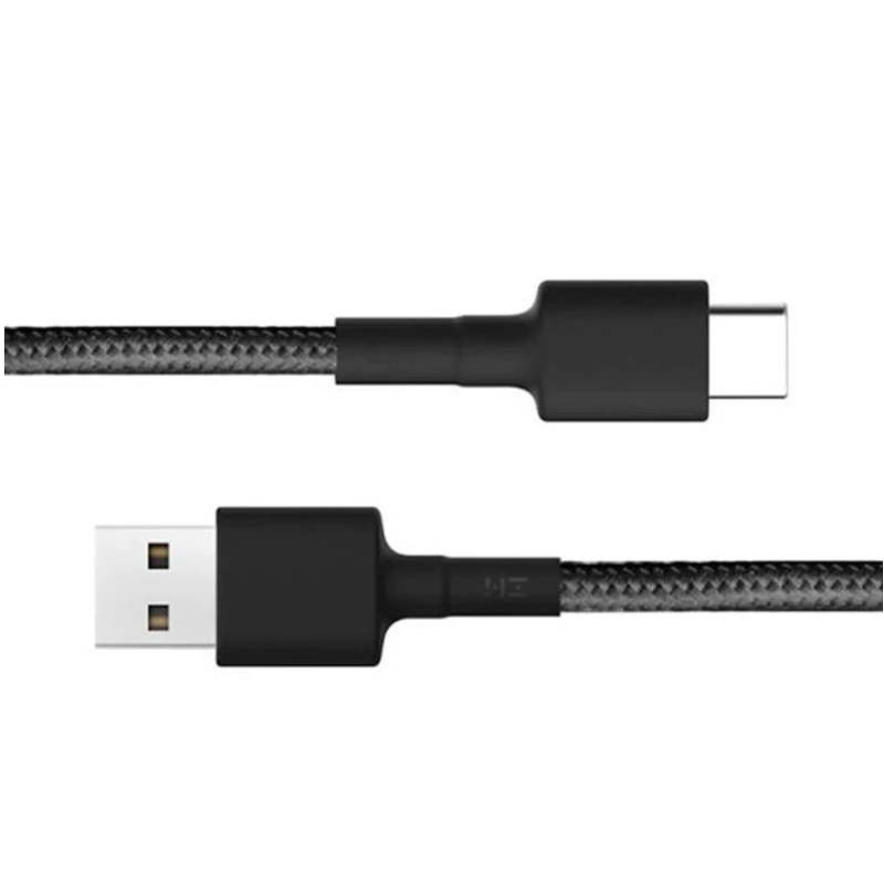 Xiaomi USB type C fonott töltő kábel 1m - fekete (black) (SJV4109GL)
