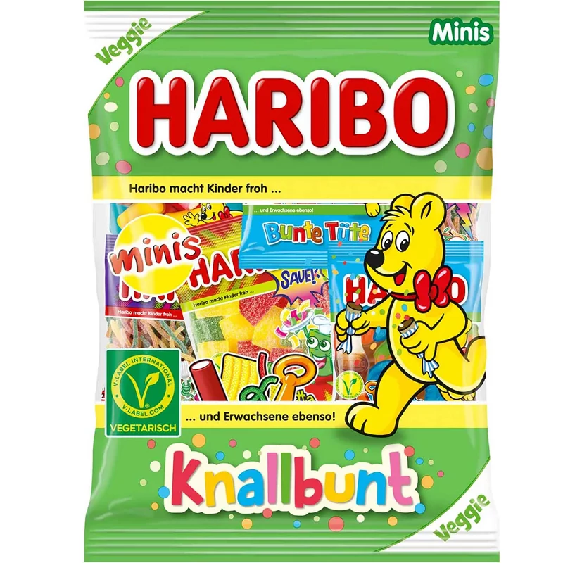 Haribo knallbunt minis gumicukor 230g