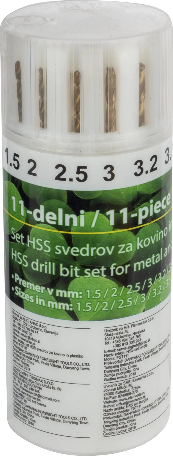Iskra ero 11-részes hss fém- és műanyagfúró készlet fst111 (IS12621)