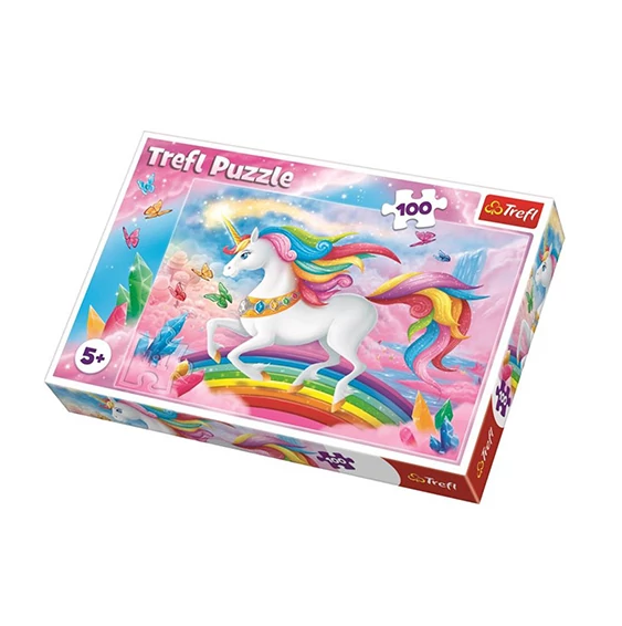 Unikornis a kristályvilágban puzzle 100db-os - Trefl
