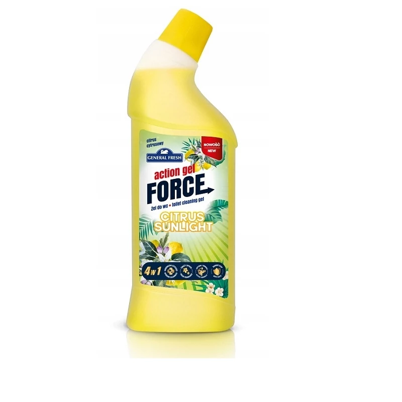 General fresh action gel force WC tisztító citrom illattal 1L