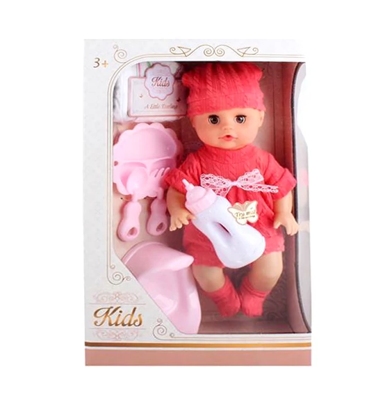 Pisilő baba hanggal és kiegészítőkkel 33cm