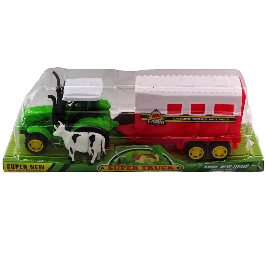 Játék állatszállító traktor 82848