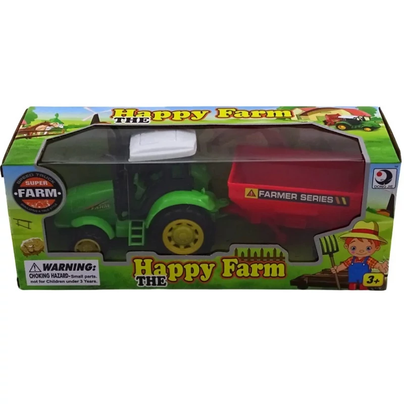 Játék traktor pótkocsival 46427