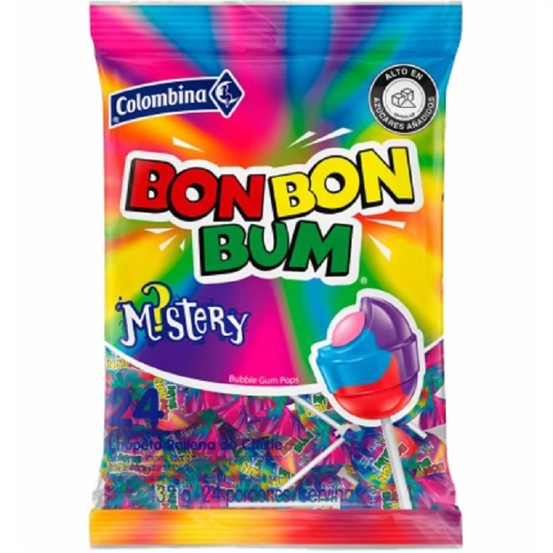 Columbina bon bon bumm mistery rágós nyalóka 24x17g