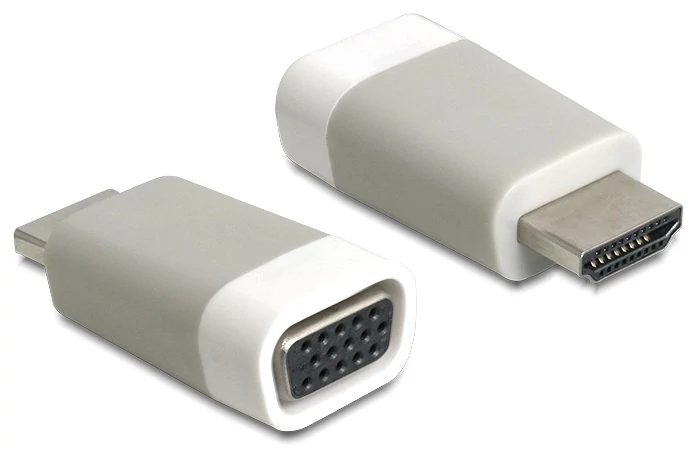 Delock adapter HDMI-A apa > VGA anya adapter, szürke