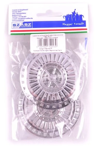 Szász krómozott lefolyó szűrő 2 db-os csomagban 80 mm