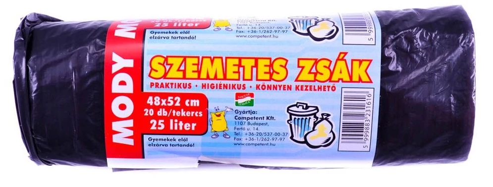 Mody szemeteszsák 25L 20 db-os kiszerelésben 48x52cm