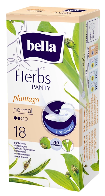 Bella tisztasági betét herbs plantago lándzsás útifű 18db