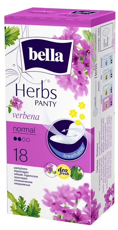 Bella Herbs verbena normál tisztasági betét 18 db