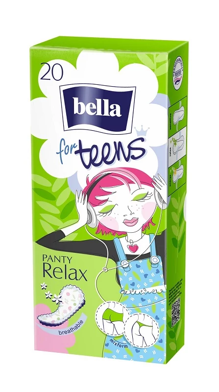 Bella Teens Relax Green Tea tisztasági betét 20 db - normál