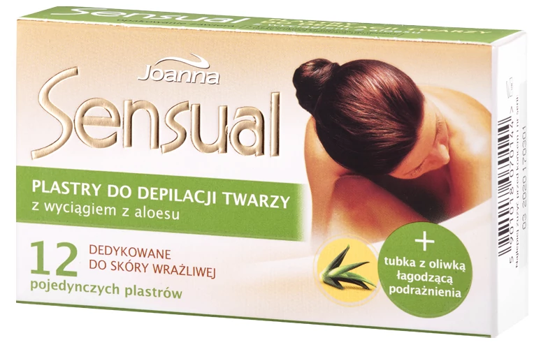 Sensual szőrtelenítő szalag arcra érzkéeny bőrre aloe vera