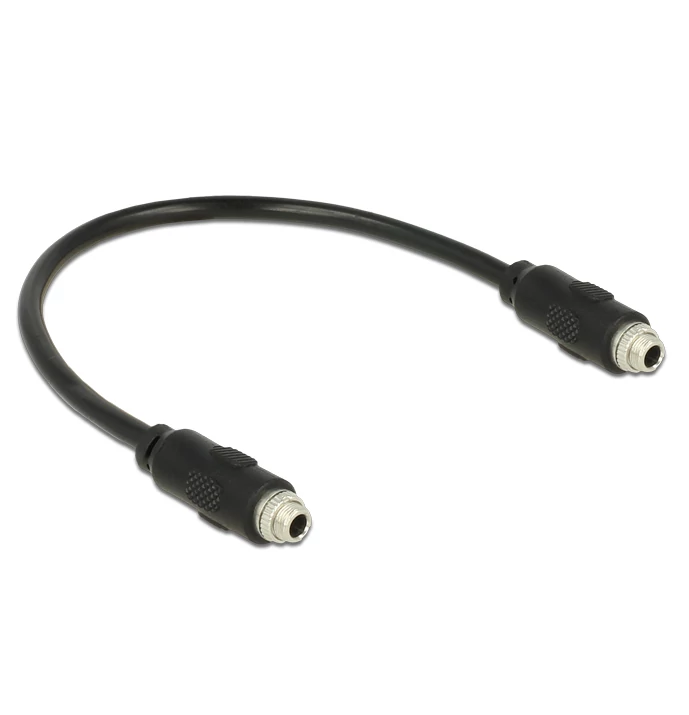 Delock 3.5 mm sztereó jack kábel anya csavarmenetes > 3.5 mm sztereó jack anya csavarmenetes 25 cm