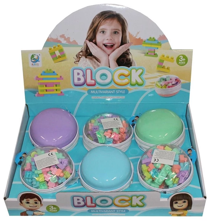 Játék építőkocka készlet pasztell KR5439